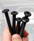 Crib Screws Replacement Set Delta Hex Socket Cap Bolts Barrel Nuts Baby Bed Hardware Replacement Kit M6 sizes in hand