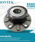 Rear Wheel Hub And Bearing Assembly For Audi A3 2006 To 2020 And A3 Sportback E Tron 2016 To 2018 512336, premium steel