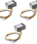 Enclosed Pilot Relay 10 Amp SPDT With 10-30 VAC/DC And 120 VAC Coil, Built Tough Boxed Relay In A Box, RIBU1C, Pack Of 3