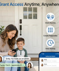Hassle Free Smart Keyless Deadbolt With Touch Screen Fingerprint Reader And Mobile App Access Rock Solid Front Door Lock Setup for family access management.