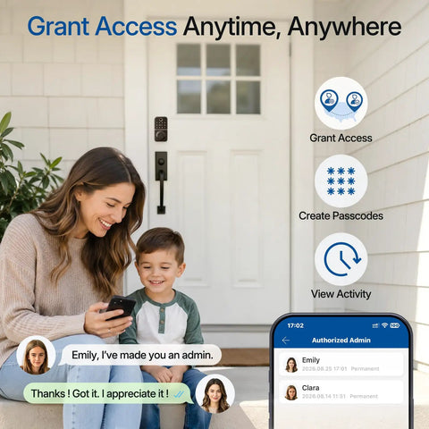 Hassle Free Smart Keyless Deadbolt With Touch Screen Fingerprint Reader And Mobile App Access Rock Solid Front Door Lock Setup for family access management.