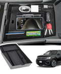 Must Have Center Console Organizer For VW Atlas And Atlas Cross Sport 2024 To 2026 Armrest Storage Tray With Dual Layers