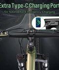Can Protocol E Bike Display DPC080 1.9 Inch TFT Screen for Mid Drive Motors with CAN Bus 5 Pin Triangle Connector on handlebars