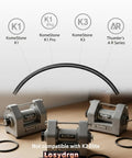 Five Pack PU Rock Tumbler Belts Replacement Kit For K1, K1 Pro, K3 And Thumlers AR Series shown with motors