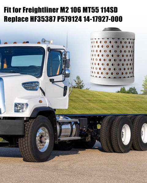 Heavy Duty Hydraulic Filter For M2 106 MT55 114SD Cascadia 116 113 126 Trucks Power Steering Fluid Filter Replacement HF35387 P579124 14-17927-000 Shields Hydraulic System From Metal Debris And Impurities Keeps Ride Smooth