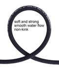 8 Ft Pressure Washer Whip Hose With Swivel Adapter Set Three Eighths Inch NPT Workhorse Pro Grade Quick Connect For High PSI Up To 4000, 2.5-5 GPM, 176F Max Temperature, Burst 16000 PSI, Heavy Duty Durable Hose. Black 8 ft pressure washer whip hose, steel-wire braid, non-kink