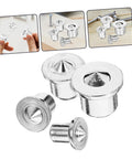Steel Dowel Center Transfer Plugs Kit With Pins for pro level drill alignment and furniture tenon center marking tools