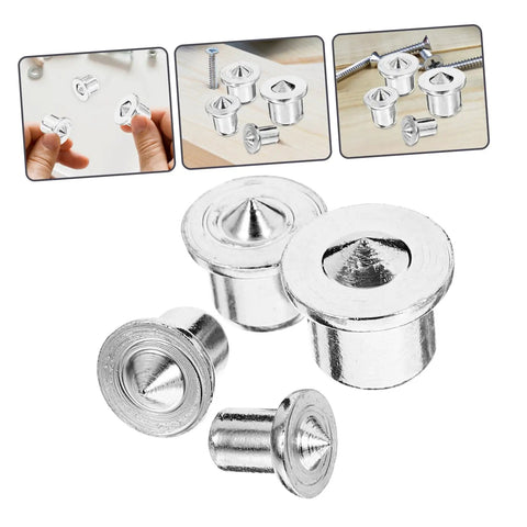 Steel Dowel Center Transfer Plugs Kit With Pins for pro level drill alignment and furniture tenon center marking tools