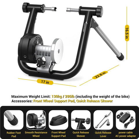 Smart Wheel On Bike Trainer With Bluetooth And ANT Plus Connectivity For Zwift And Onelap Indoor Cycling Stand with accessories