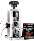 Drill Powered Wire Stripper for Copper Wire Up to Three Quarters of an Inch with Metal Body and Wire Gauge Display