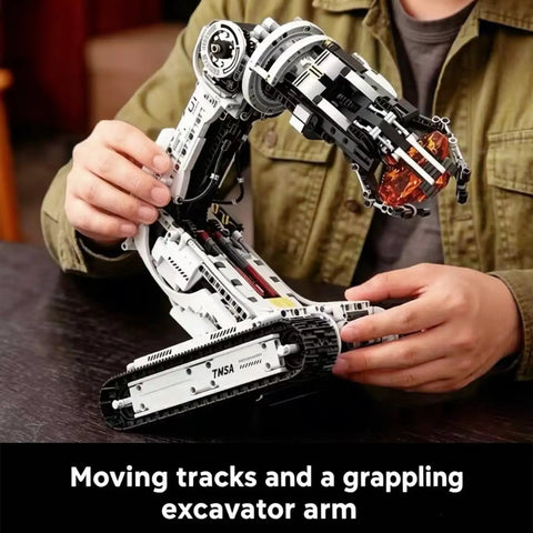 Rad Robotic Arm Building Kit With App And Remote Control For Kids Ages 8 To 12 Technic Style Engineering Toy Coding And STEM Play Realistic Mechanical Arm For Hands On Tech Learning, track base