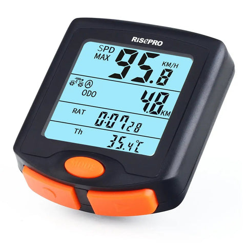 Wireless Bike Computer With Dual Bike Settings, Speedometer And Odometer, Waterproof Multi Function Cyclometer, 4 Line Backlit Display, Easy Read Data For Road And Mountain Cycling, YT-813