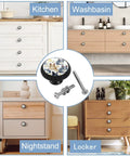 4 Pack Round Cabinet Knobs And Drawer Pulls For Home Furniture Kid Friendly Dresser Cupboard Handles With Screws For Kitchen