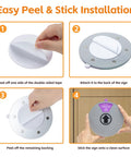 Installation guide for Door Sign With Rotating Privacy Indicator Do Not Disturb Please Knock Out Of Office In A Meeting