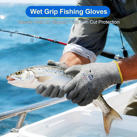 Cut Resistant Work Gloves For Men And Women ANSI A5 EN388 Level 4 Breathable PU Coated Grey Non Marking Built To Take On Gardening Fishing Automotive Construction And Woodworking Small Size