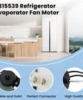 Fridge Evaporator Fan Motor 115V 60Hz Replacement for WP2315539 W10438708 AP6007247 2219689 2225625 Fits Most Major Brands
