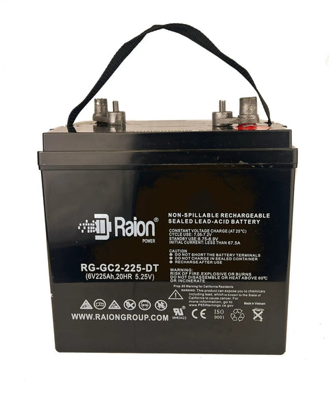 Heavy Duty GC2 Amp Hour Agm Battery With Double Terminals Beefy Replacement For Jlg E2 E3 Scissor Lifts Plug And Play Straight Up Reliable Power And Tough Abs Construction
