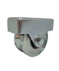 4 Inch Wheel For Sliding Gates With V Groove Tracks, Stainless Steel Welded Bracket, 3000 Lb Capacity Per Wheel, Universal Fit Caster Assembly