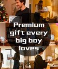 Futuristic Cordless Drill Kit And High Torque Rechargeable Power Tool Set gift exchange scene with friends and family.