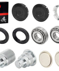 Honda Swingarm Bearing Seal Bolt Lock Nut And Cap Rebuild Kit For DIY Easy Install with bearings and seals visible