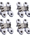 4 Pack Hidden Hinges For Cabinet Doors Zinc Alloy Invisible Hinge 180 Degree Swing Hidden Door Hardware Rust Resistant