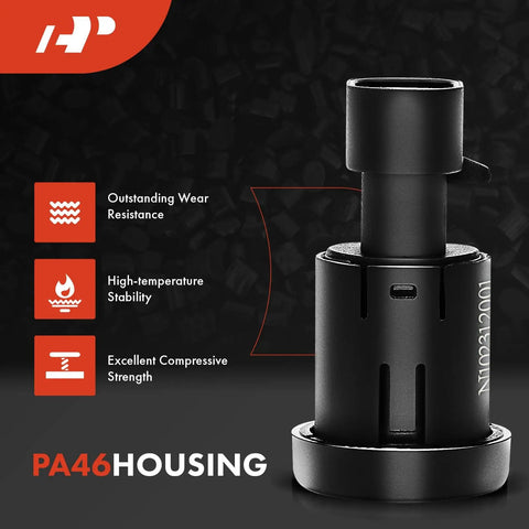 PA46 housing with outstanding wear resistance, high-temperature stability, and compressive strength features