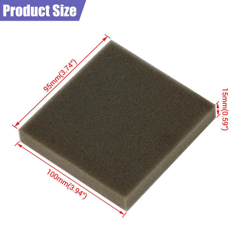 Air Filter Foam for Predator 212cc Engines, size 100mm x 95mm x 15mm, part of Air Filter Foam Kit For Non Hemi Predator 212cc Engines