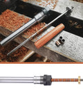 Adjustable 6mm Pen Turning Mandrel for Wood Lathe Projects With Bushing, Steel Construction, showing components