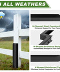 4 Pack Fence Post Repair Kit With 3mm Thick 11 Gauge Galvanized Steel Anchors in all-weather use