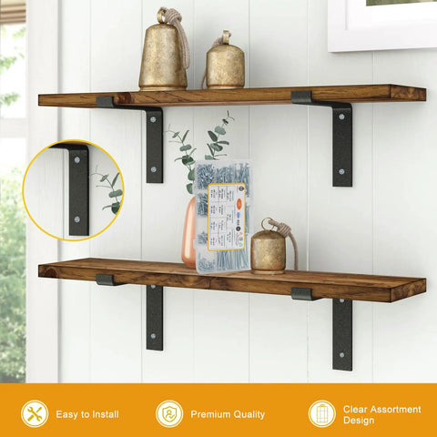 Pro Grade Wood Screws Set 240 PC Assortment Kit displayed on wooden shelf with decor in reusable box