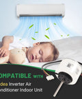 Beefed-Up DC Brushless Fan Motor 58W 8P 1350R/min CCW 5-Wire Replacement For Midea Mini Split Inverter Indoor Unit next to sleeping child
