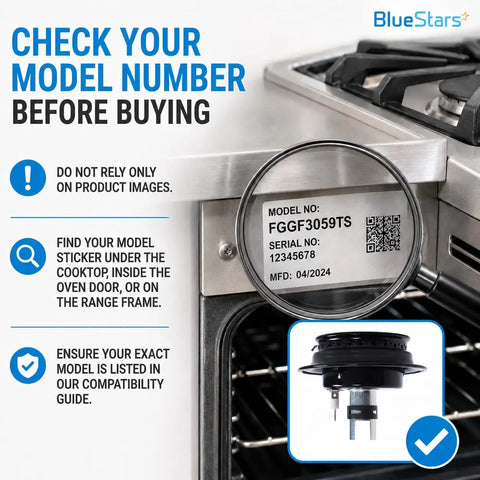 Gas Range Sealed Burner Head And Igniter Assembly Replacement Kit For Magic Chef And Maytag Ranges model check guide