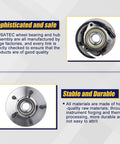 Front Wheel Bearing Hub Assembly 2 Pack For Ford F150 2000 To 2004 With ABS 5 Lug Bolts 14mm Studs Front Hub Replacement For 4WD Heritage 2004 Premium Quality Direct Fit