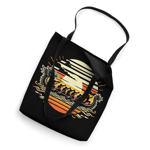 Dragon Boat Racing Paddler Tote Bag For Dragonboating Enthusiasts And Team Members, Durable Water Resistant Carryall With Dragon Design