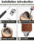 Installation guide for Heavy Duty Rigid Caster Wheels And Mounting Screws, 12 Pack Brown One Inch Furniture Casters.