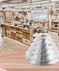 Pagoda Pulley Wheel Set For Benchtop Drill Press With 5 Step Transmission 14mm And 22mm Sizes V Belt Compatibility Aluminum Build
