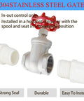 304 Stainless Steel Gate Valve DN15 Built To Last One Half Inch NPT Rotary Globe Valve for piping systems.
