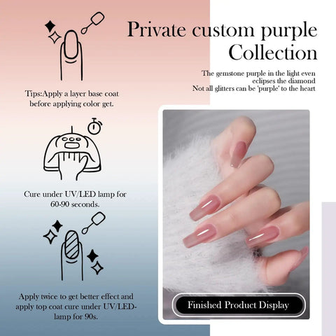 Manicure using Six Piece 15ml Gel Polish Set In Black And White Non Toxic HEMA Free Toluene Free Soak Off Gel Nail Polish Kit For Easy Manicure.