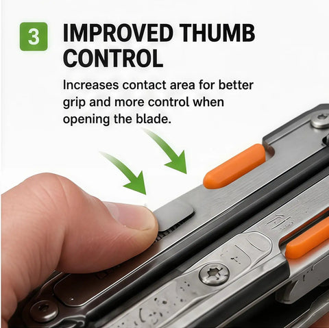 One Hand Opening Thumb Grip Accessory For Free Series P2 And P4 Multi Tools Lightweight Attachment with thumb pressing