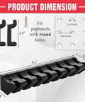 Go To Pegboard Screwdriver Holder And Tool Organizer For Garage Shop Walls Curved Slot Design Keeps Your Tools Secure