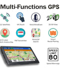 7 Inch Truck GPS Navigator For Cars And RVs With Custom Routing, Driver Alerts, And 2026 North America Maps features overview