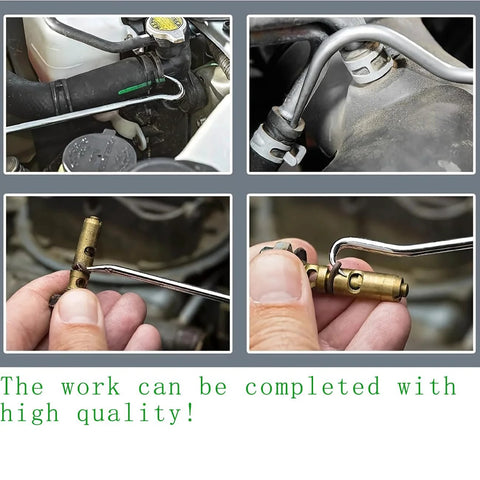 Using heavy-duty oil seal removal tool for automotive repair.