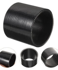 Rock Solid Black 3 Inch Silicone Hose Coupler Fitting For Hydraulic Equipment Replacement Jobs With Reinforced Wall Straight Connector Super Easy Install Portable Lightweight Water Hose Quick Connect Adapter Hassle Free Setup Killer Deal For Pros black silicone coupler