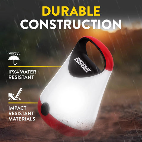 Two Pack LED Camping Lanterns With 250 Lumens 360 Degree Bright Light Rugged Water Resistant Build in rain