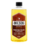 Versatile Wood Cleaner And Furniture Polish With Fresh Lemon Oil To Wipe Down Beaten Tables And Buff Hardwood Floors Kitchen Cabinets Leave A Slick Long Lasting Shine 12 Oz Bottle in clear plastic 12 oz container.
