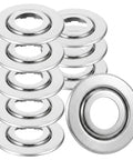 Heavy-Duty 20 Pack Fire Sprinkler Escutcheon Adjustable 2 Layer Stainless Steel Rose Plate Rustproof Recessed Trim Ring for Ceiling Wall Pipe, metallic finish, 6.70 cm wide.