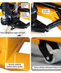 Detail of Hustle Heavy Freight With This Heavy Duty Manual Pallet Jack Featuring 5500 Pound Capacity 48 X 27 Inch Forks And A Smooth Leakproof Hydraulic Pump.