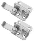 Easy Install Durable Stainless Steel Heavy Duty Gate Latch Rock Solid Yard Door Lock with smooth bolt for securing double doors and pet cages.
