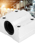 Rock Solid Aluminum Alloy Linear Motion Ball Bearing Slide Block Bushing, seamless glide design for heavy equipment and CNC projects, close-up image.
