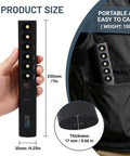 Hand holding Dope Rechargeable Color Temperature Light Wand For Photography And Video next to backpack